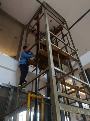 elevador de vidro residencial das pessoas do elevador 4 da casa de 0.63m/s 320KG Shaftless