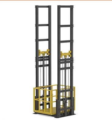 O tipo anúncio publicitário do trilho de guia transporta o elevador 6 toneladas de elevador exterior da carga de 4m
