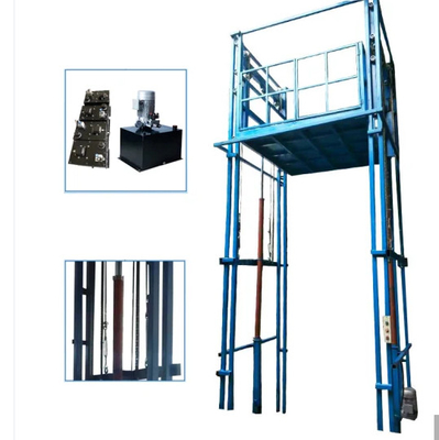 8 toneladas de elevador 1200KG hidráulico de 4 andares comercial de elevador de frete