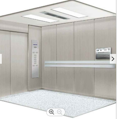 304 elevador Gearless de aço inoxidável do elevador 800KG MRL da cama de hospital