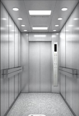 cabine de aço inoxidável do elevador de 1.5m Pit Hospital Bed Elevator TUV