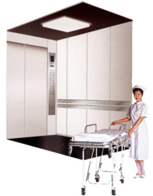 Sala da máquina do elevador 2.0m/s da cama de hospital das pessoas de FUJI 6 menos a tração